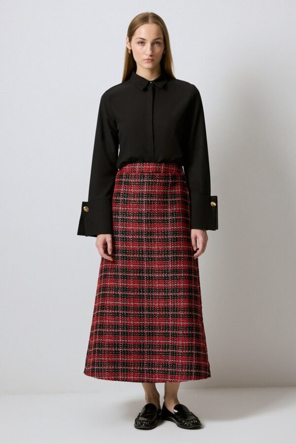 A-CUT PLAID SKIRT